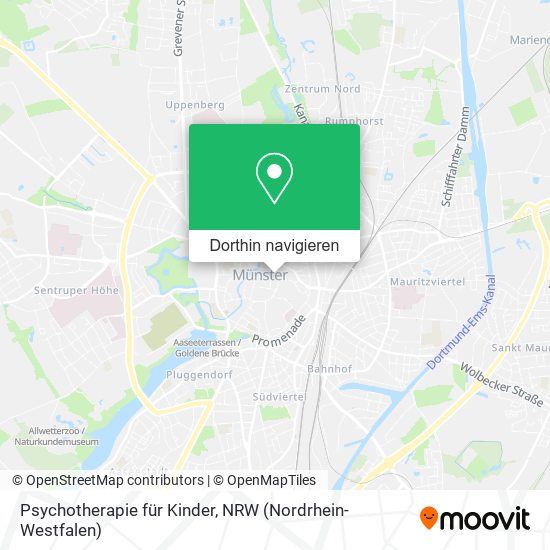 Psychotherapie für Kinder Karte
