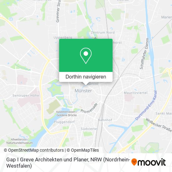 Gap I Greve Architekten und Planer Karte