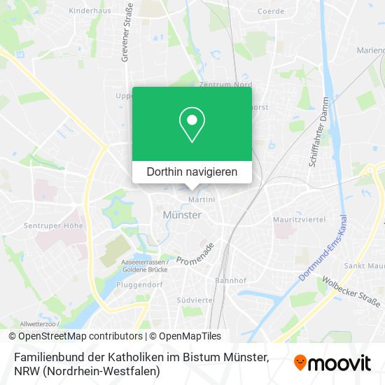Familienbund der Katholiken im Bistum Münster Karte