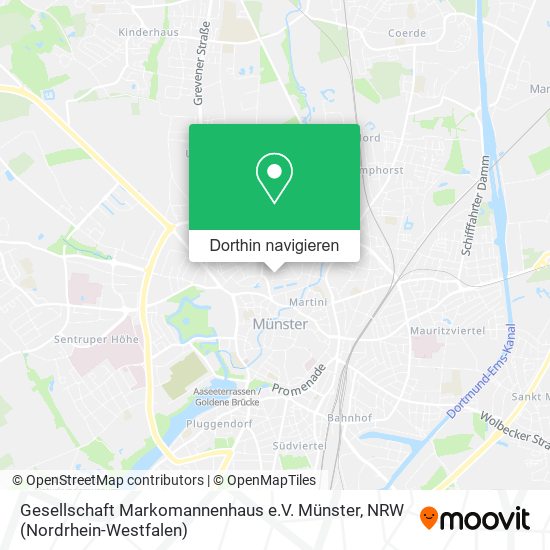 Gesellschaft Markomannenhaus e.V. Münster Karte