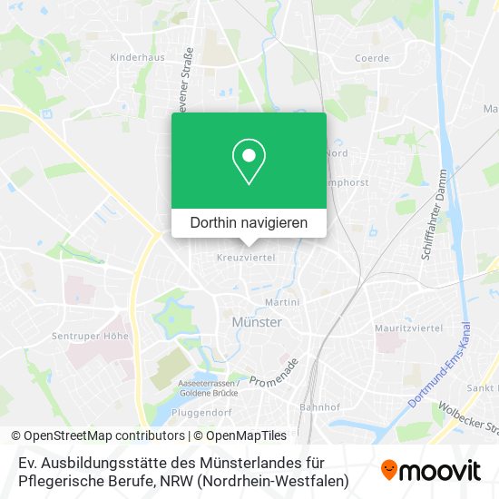 Ev. Ausbildungsstätte des Münsterlandes für Pflegerische Berufe Karte