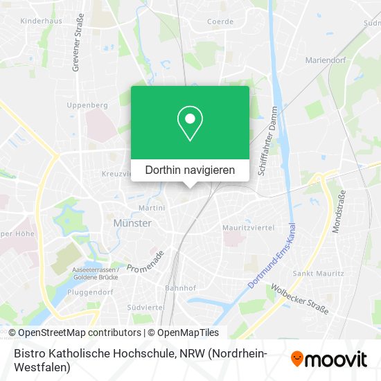 Bistro Katholische Hochschule Karte