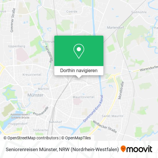 Seniorenreisen Münster Karte