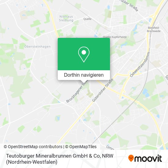 Teutoburger Mineralbrunnen GmbH & Co Karte