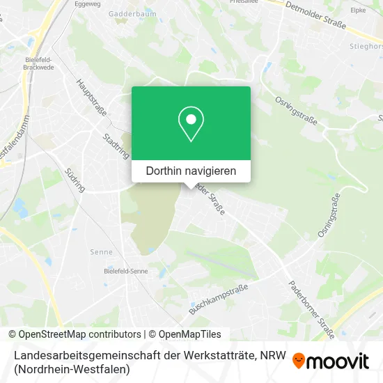 Landesarbeitsgemeinschaft der Werkstatträte Karte