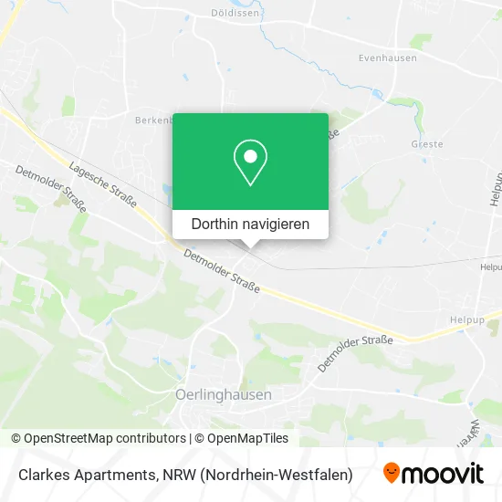Clarkes Apartments Karte