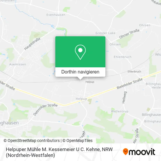 Helpuper Mühle M. Kessemeier U C. Kehne Karte