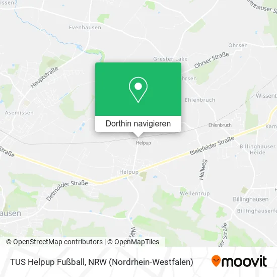 TUS Helpup Fußball Karte