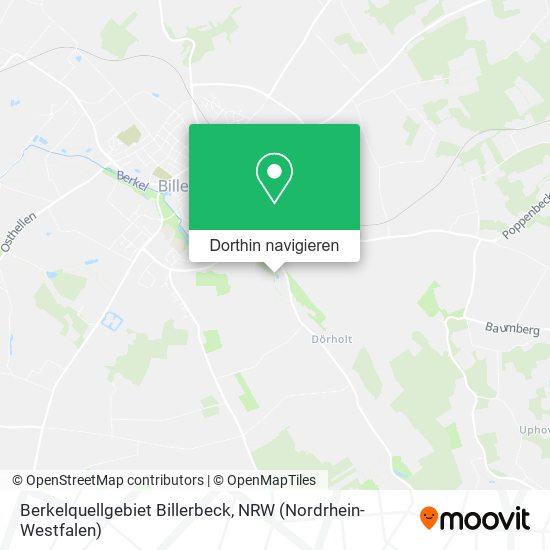 Berkelquellgebiet Billerbeck Karte