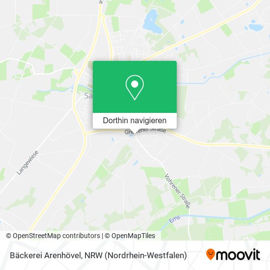 Bäckerei Arenhövel Karte