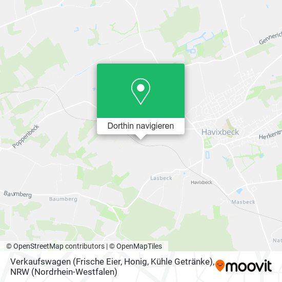 Verkaufswagen (Frische Eier, Honig, Kühle Getränke) Karte