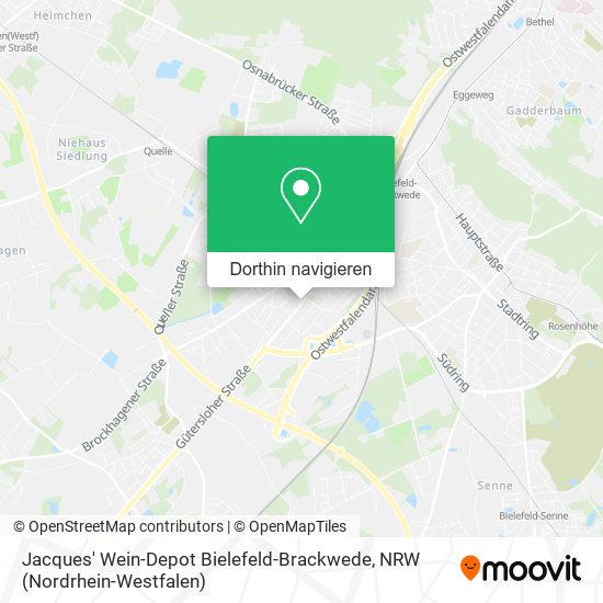Jacques' Wein-Depot Bielefeld-Brackwede Karte