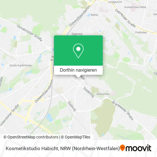 Kosmetikstudio Habicht Karte