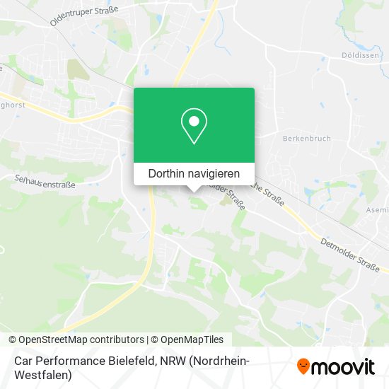 Car Performance Bielefeld Karte