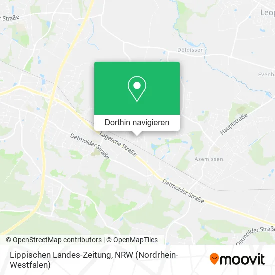 Lippischen Landes-Zeitung Karte