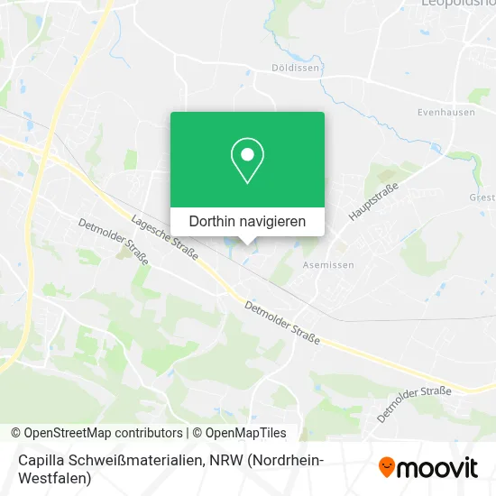 Capilla Schweißmaterialien Karte