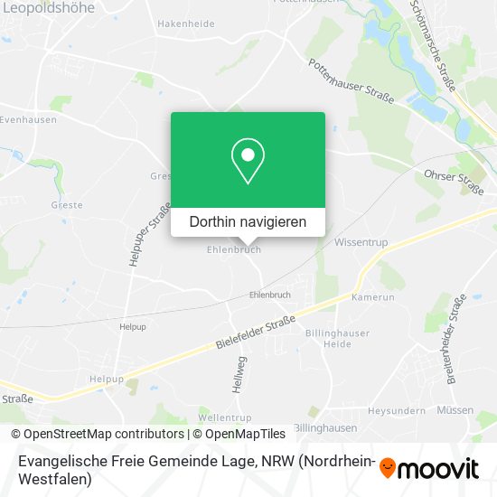 Evangelische Freie Gemeinde Lage Karte