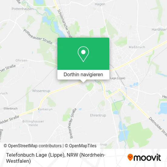 Telefonbuch Lage (Lippe) Karte
