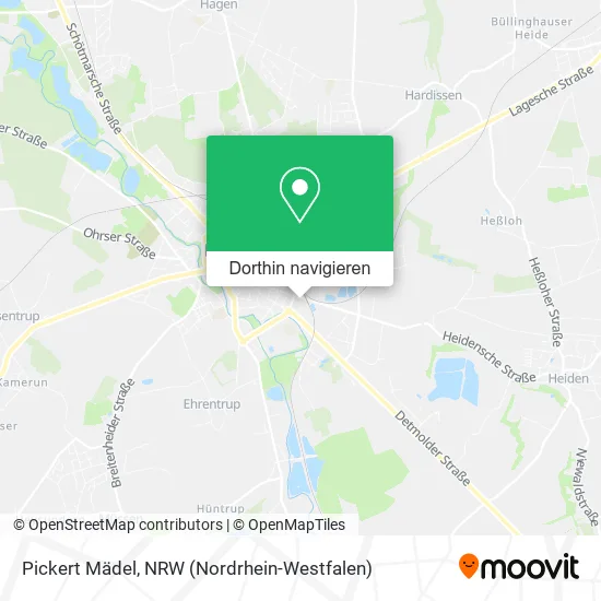 Pickert Mädel Karte