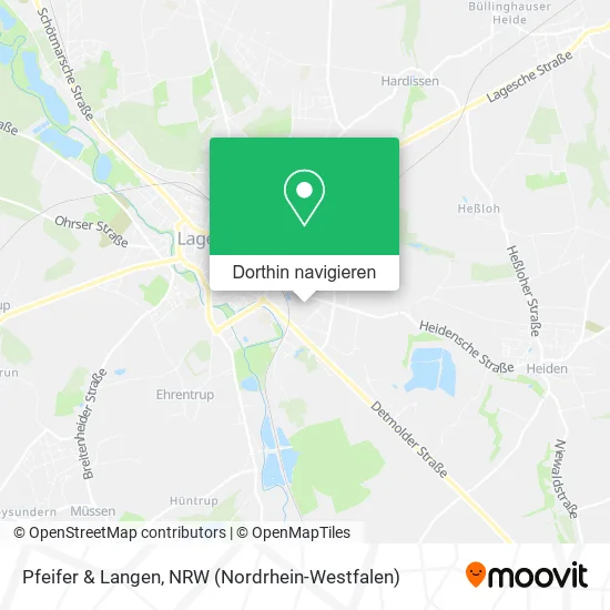 Pfeifer & Langen Karte