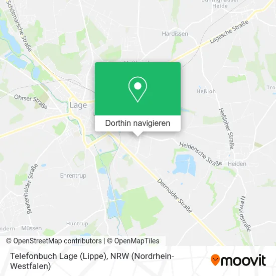 Telefonbuch Lage (Lippe) Karte