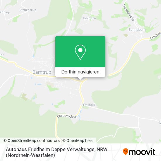 Autohaus Friedhelm Deppe Verwaltungs Karte