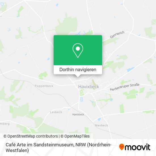 Café Arte im Sandsteinmuseum Karte