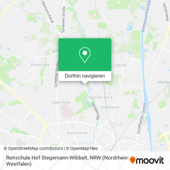 Reitschule Hof Stegemann-Wibbelt Karte