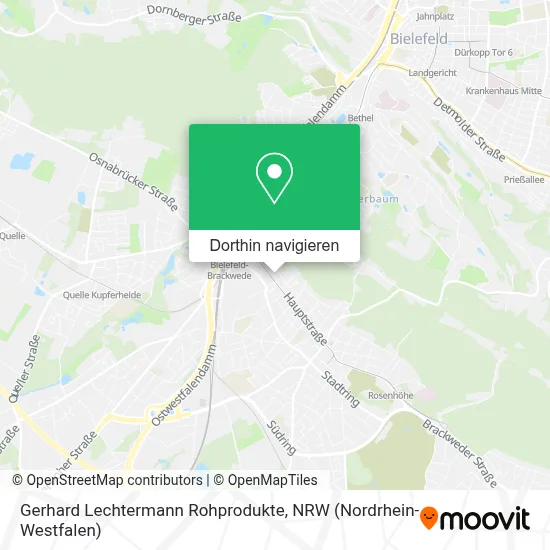 Gerhard Lechtermann Rohprodukte Karte