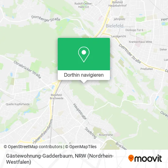 Gästewohnung-Gadderbaum Karte