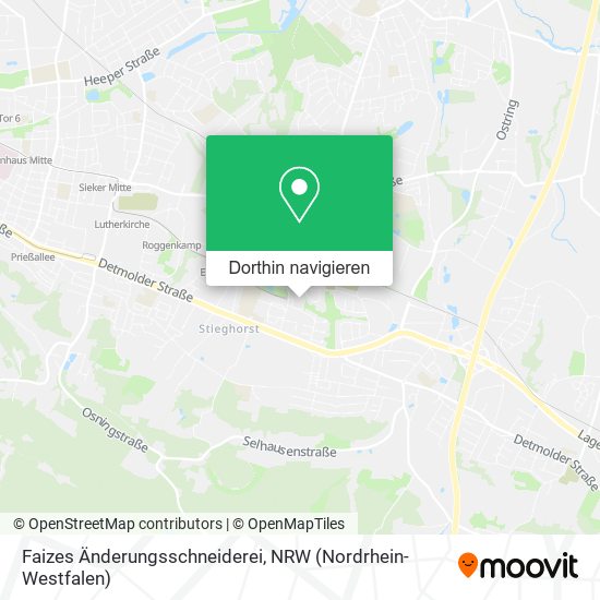 Faizes Änderungsschneiderei Karte