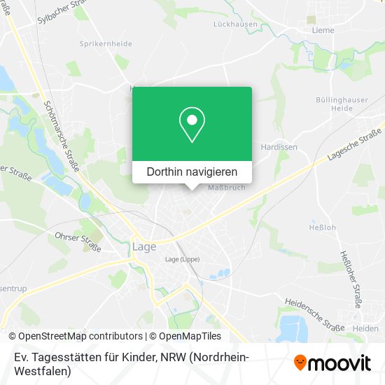 Ev. Tagesstätten für Kinder Karte