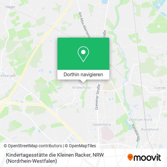 Kindertagesstätte die Kleinen Racker Karte