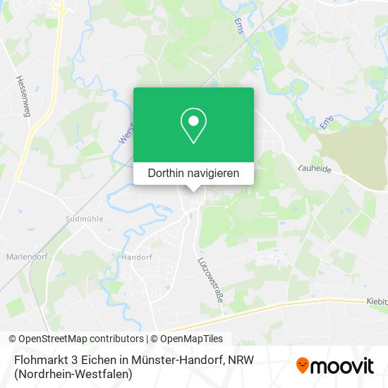 Flohmarkt 3 Eichen in Münster-Handorf Karte