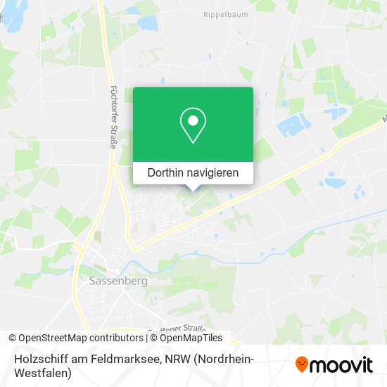 Holzschiff am Feldmarksee Karte