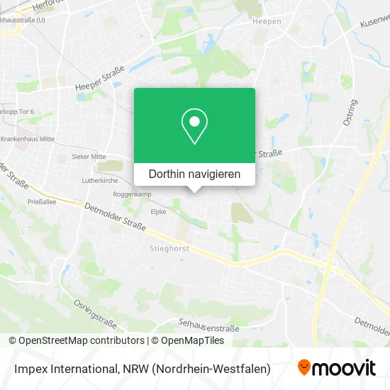 Impex International Karte