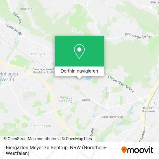 Biergarten Meyer zu Bentrup Karte