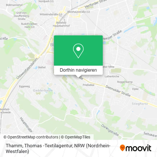 Thamm, Thomas -Textilagentur Karte