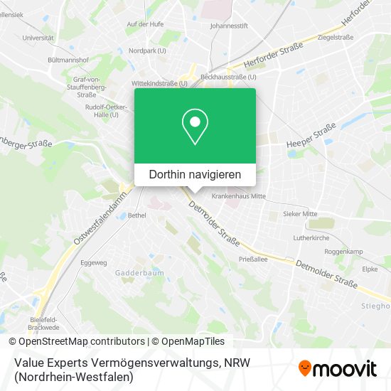 Value Experts Vermögensverwaltungs Karte