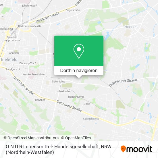 O N U R Lebensmittel- Handelsgesellschaft Karte
