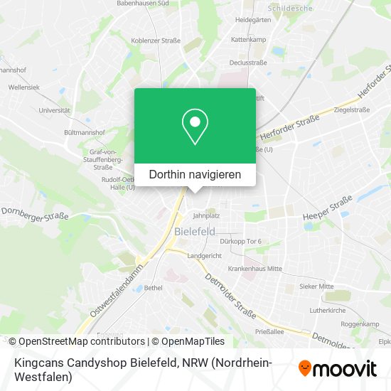 Kingcans Candyshop Bielefeld Karte