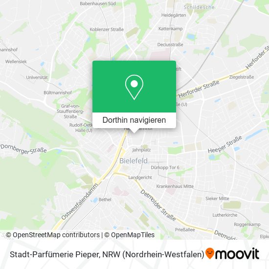 Stadt-Parfümerie Pieper Karte