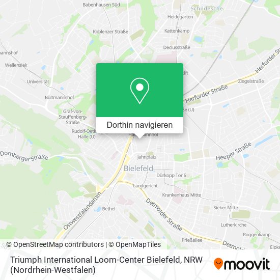 Triumph International Loom-Center Bielefeld Karte