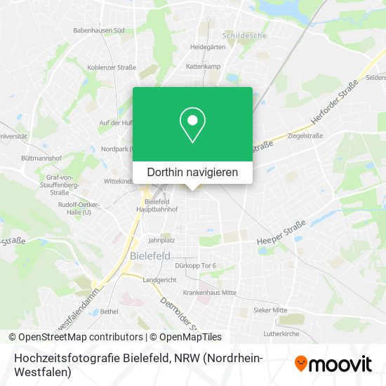 Hochzeitsfotografie Bielefeld Karte