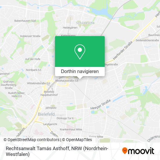 Rechtsanwalt Tamás Asthoff Karte