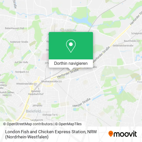 London Fish and Chicken Express Station Karte