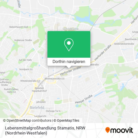 Lebensmittelgroßhandlung Stamatis Karte