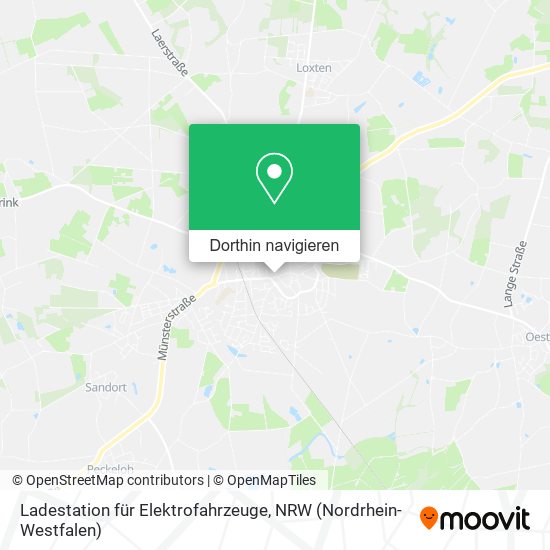 Ladestation für Elektrofahrzeuge Karte