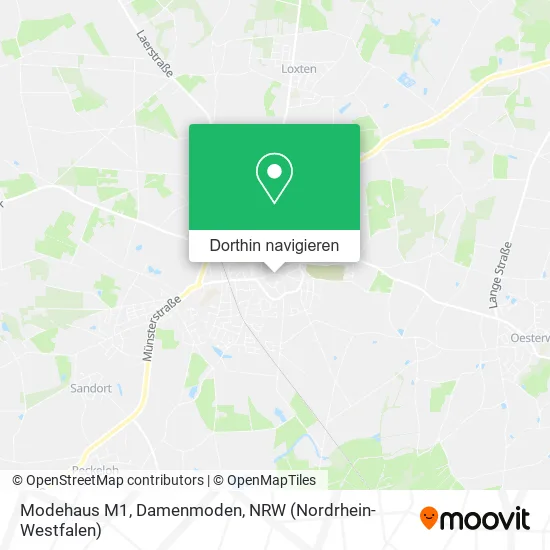 Modehaus M1, Damenmoden Karte