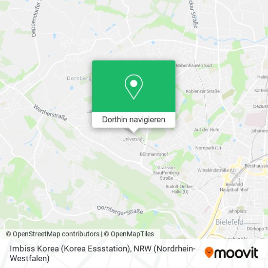 Imbiss Korea (Korea Essstation) Karte